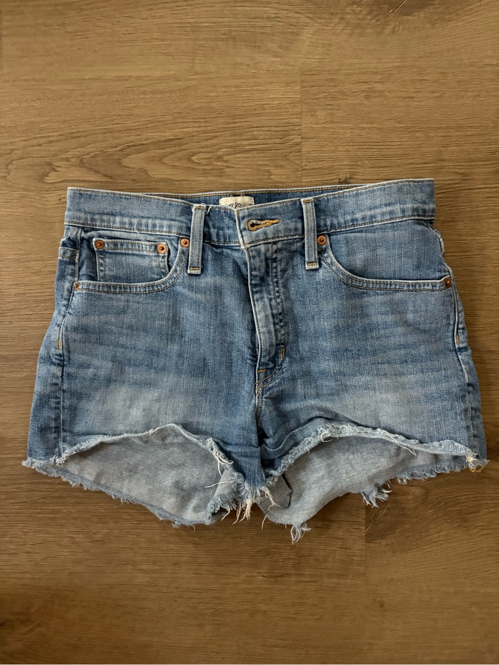 J. Crew Light Blue Distressed Denim Cutoff Shorts